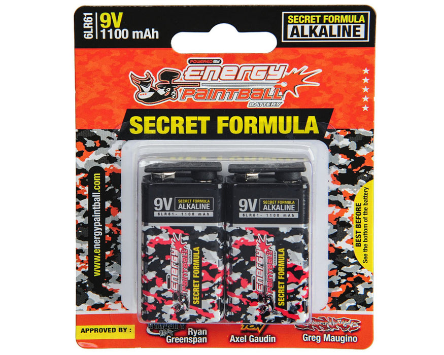 Energy Paintball 9 Volt 2 Pack
