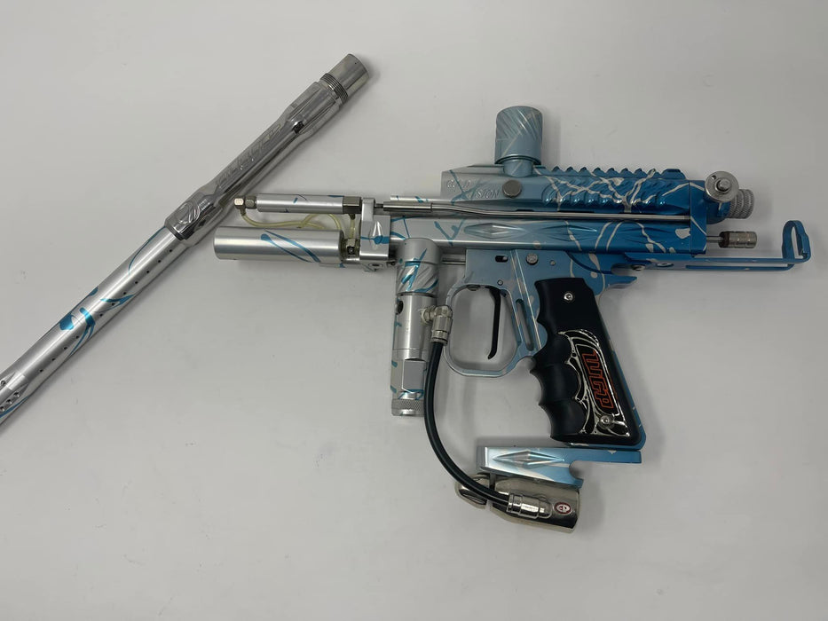 Limited Edition Used Cold Fusion Autococker - Gloss Blue to Clear Fade Splash