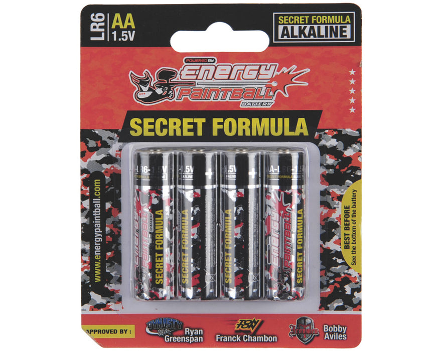 Energy Paintball AA 4 Pack