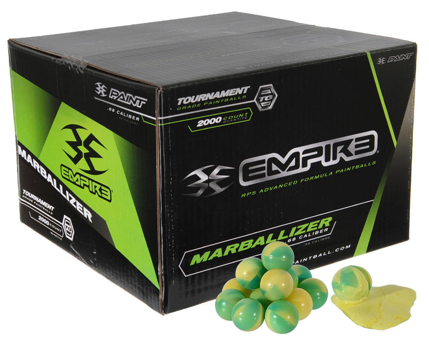EMPIRE MARBALLIZER PAINTBALLS 2,000 ROUND PAINTBALL CASE
