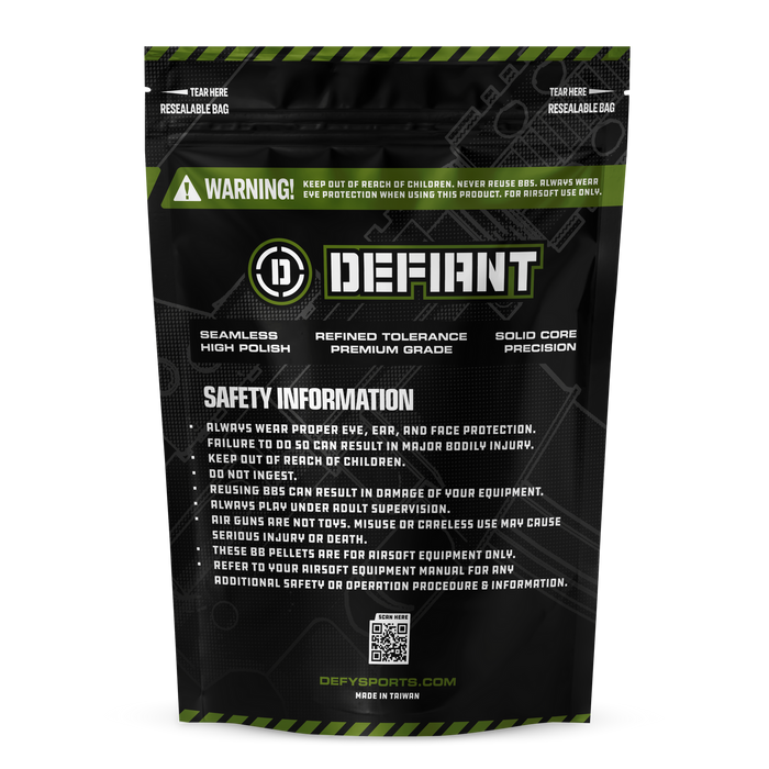 Defy Defiant Biodegradable Grade Airsoft BB's