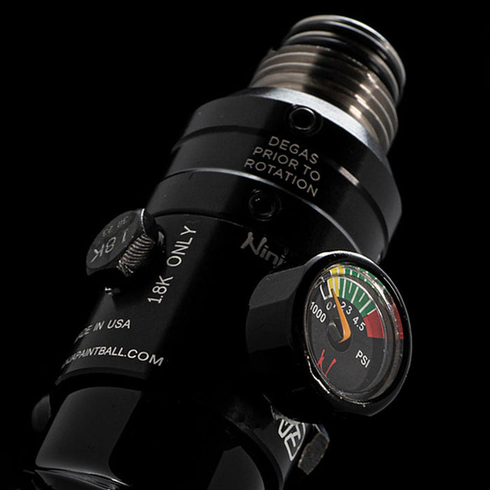 CRBN Carbon Fiber Compressed Air Tank w/ Ninja Pro V3 Regulator - 77/4500 - Black