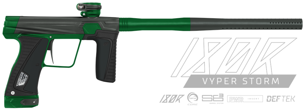 PLANET ECLIPSE GTEK 180R PAINTBALL GUN - VYPER STORM GREY/GREEN