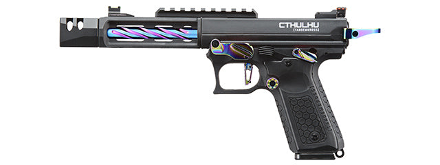 Lancer Tactical Tandemkross CTHULHU Gas Blow Back Airsoft Pistol - (Black/Titanium)