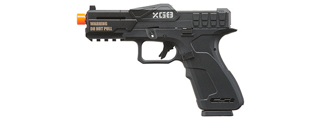 Lancer Tactical Poseidon CSI XG8 Gas Blow Back Aluminum Pistol - BLACK