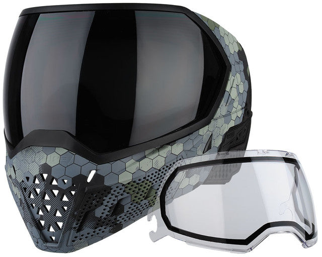 EMPIRE EVS SE/LE PAINTBALL MASK W/ ADDITIONAL LENS - HEX CAMO (21721)