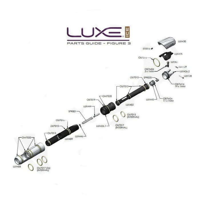 DLX Luxe Ice Bolt Spring Collar - LUX446