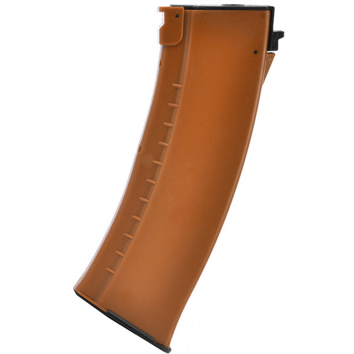 Lancer LCT AK Series AEG 130 Round Airsoft Mid-cap Magazine - ORANGE