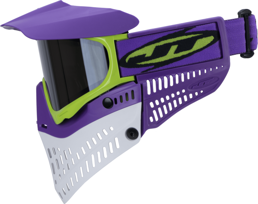 JT PRO-FLEX THERMAL PAINTBALL MASK - PURPLE/LIME/WHITE