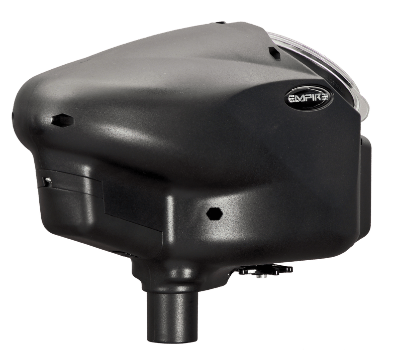 EMPIRE HALO TOO PAINTBALL HOPPER W/ BUILT-IN RIP DRIVE- Matte Black (38582)