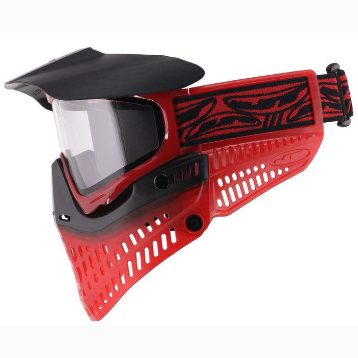 JT ProFlex Paintball Mask - Ice Series Red W/ 1 Lens