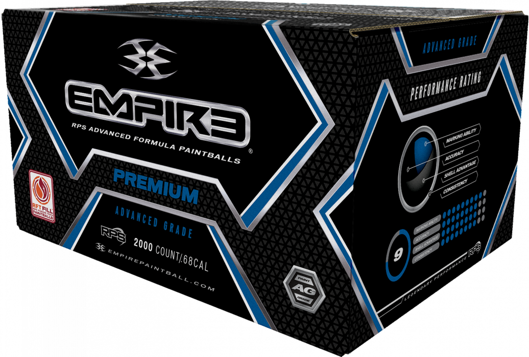 EMPIRE PREMIUM PAINTBALLS 2,000 ROUND PAINTBALL CASE