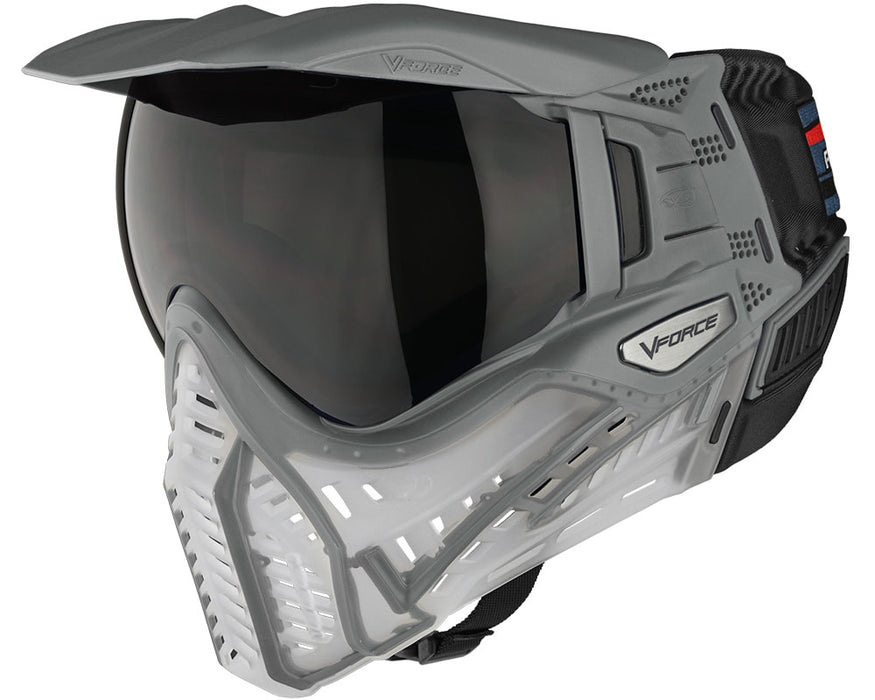 V-Force Profiler 2.0 Paintball Mask - Fighter Series Slider Gray
