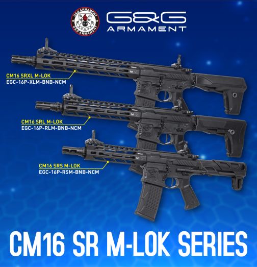 G&G Combat Machine CM16 SRL Airsoft M4 AEG Rifle w/ 9" M-LOK Rail (Color: Black)