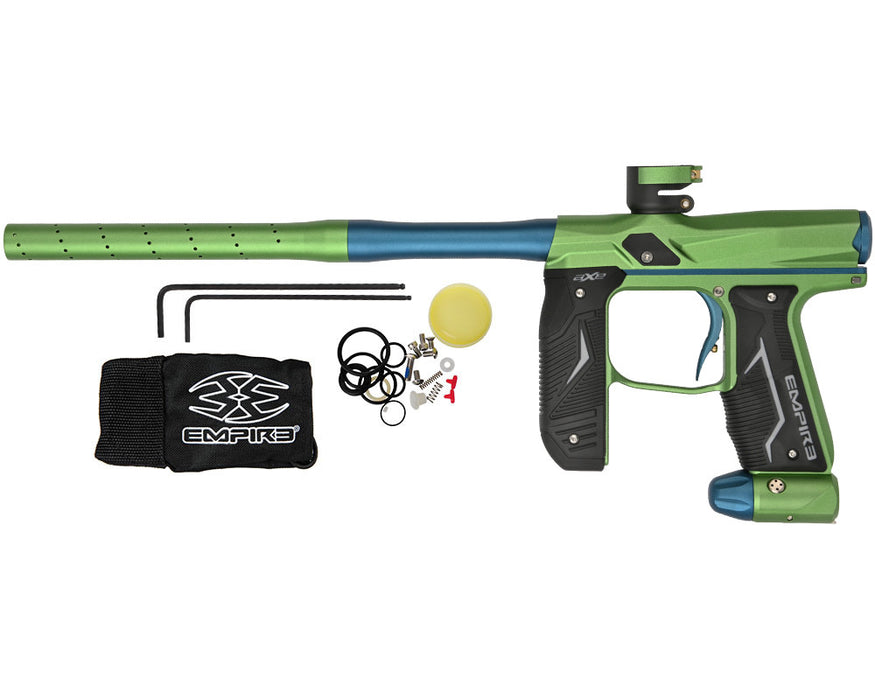 Empire Axe 2.0 Paintball Gun w/ Redline Board - Dust Mantis Green/Dust Savoy Blue (16995)