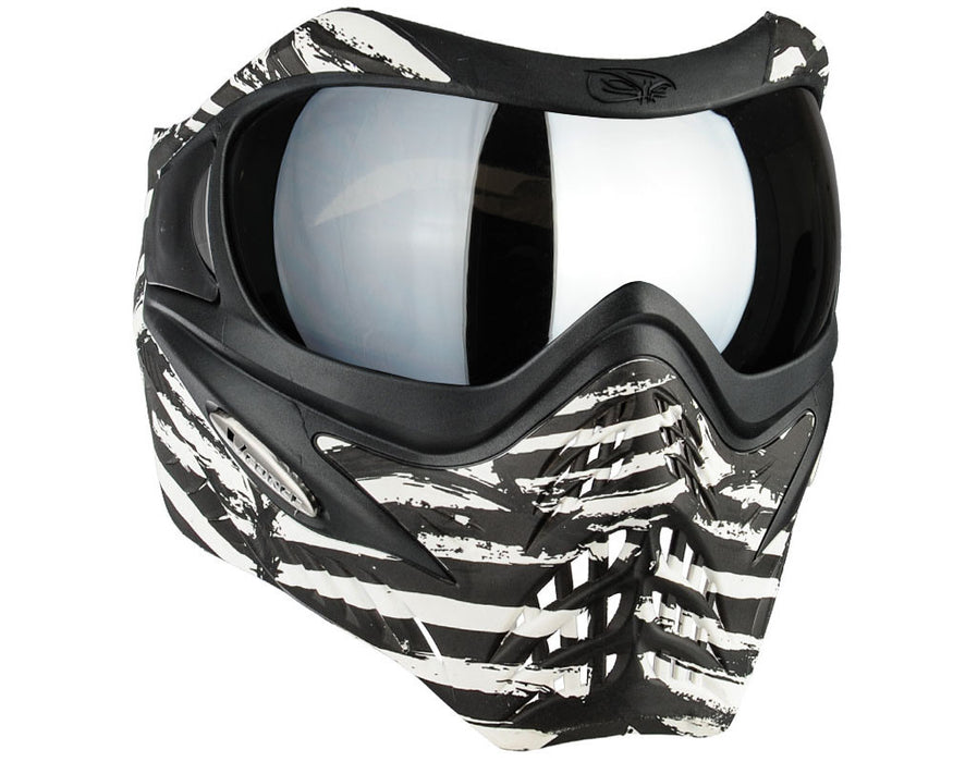 V-Force Grill Paintball Mask - SE Zebra W/ Chrome Lens
