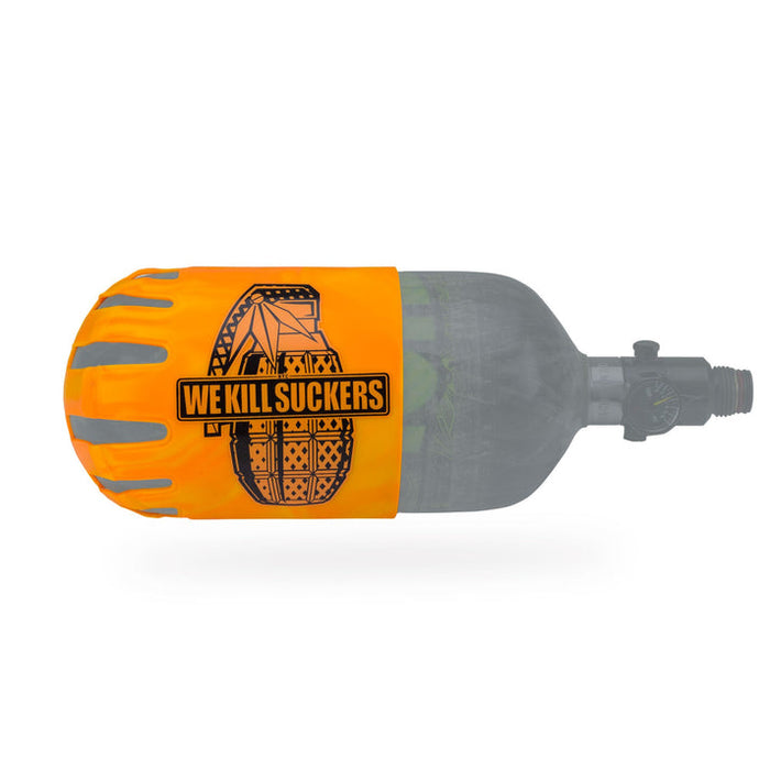 Bunkerkings Knuckle Butt Tank Cover - WKS We Kill Suckers Grenade Orange