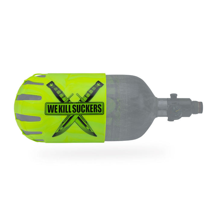 Bunkerkings Knuckle Butt Tank Cover - WKS We Kill Suckers Knife Lime