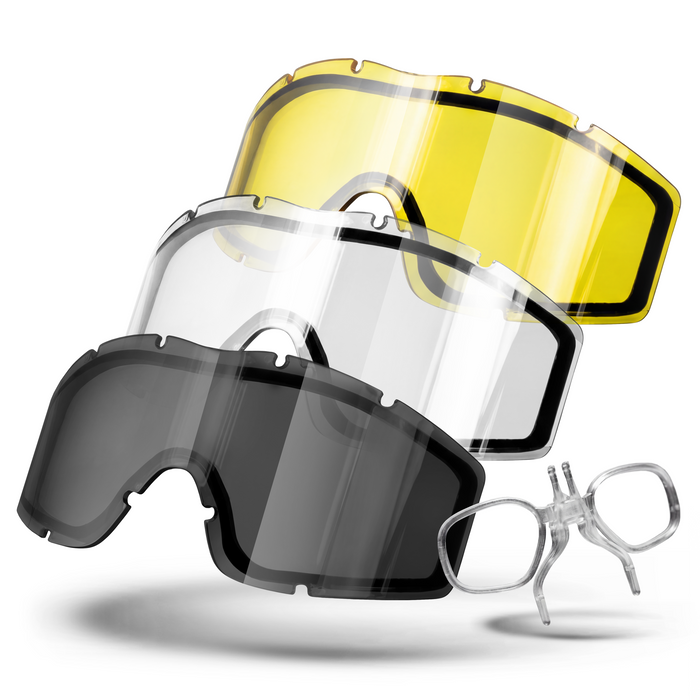 BSX Tango Airsoft Goggle - Thermal w/ Multiple Lenses - Assorted Color ...