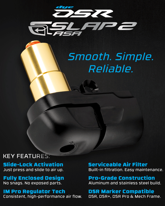 Dye DSR Slap 2 On/Off ASA DSR/DSR+/DSR PRO  - Dust Black