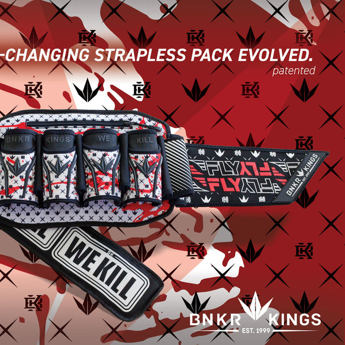 Bunkerkings Fly2 Pack Paintball Harness - 4+7 - Royal Blood