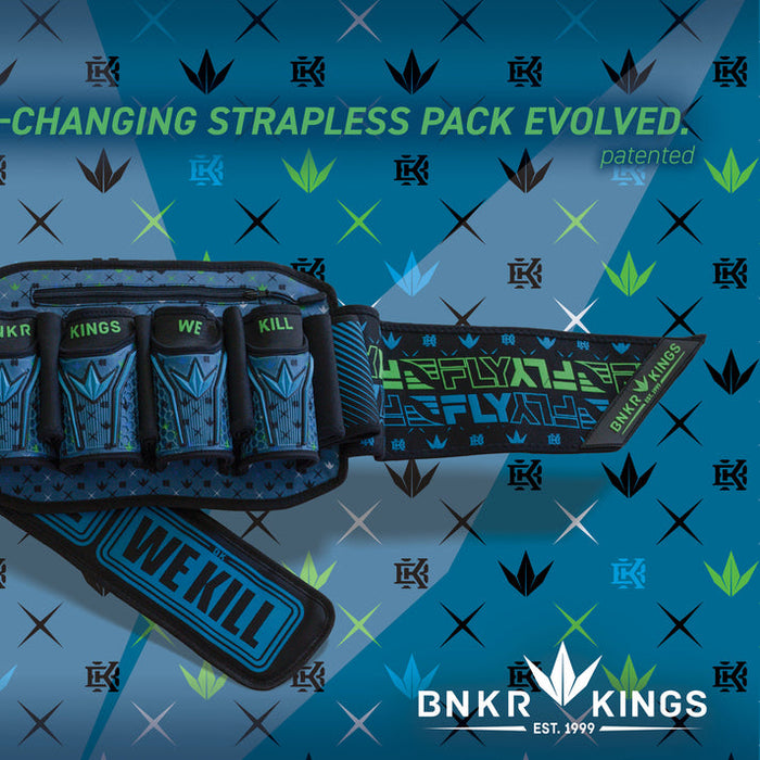 Bunkerkings Fly2 Pack Paintball Harness - 4+7 Royal Teal