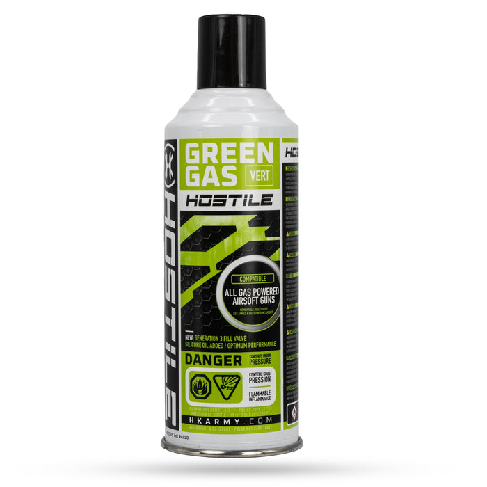 HK Army Hostile Green Gas 8oz
