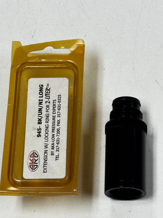 AKA 2-Liter Regulator Extension W/Locking Ring - Black