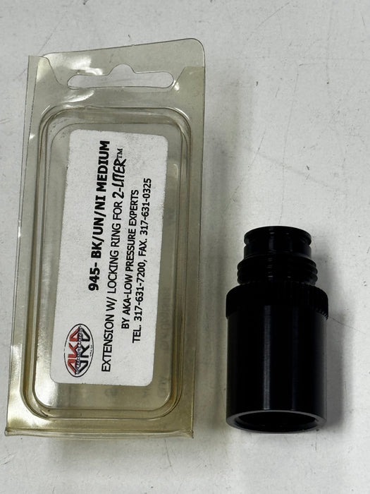 AKA 2-Liter Regulator Extension W/Locking Ring - Black