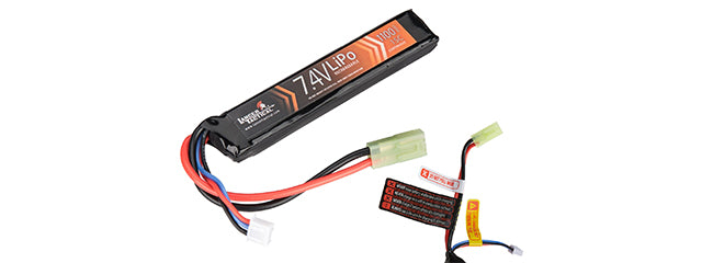 Lancer Tactical 7.4V 1100mAh 20C Stick Lipo Battery (Mini Tamiya Connector)
