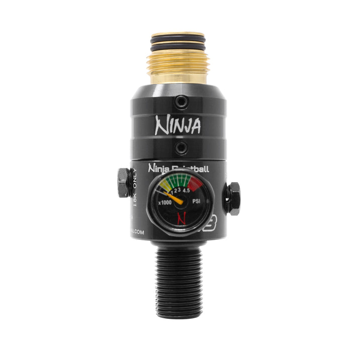 Ninja Pro V3 Adjustable Tank Regulator - Brass/Black - 4500 PSI