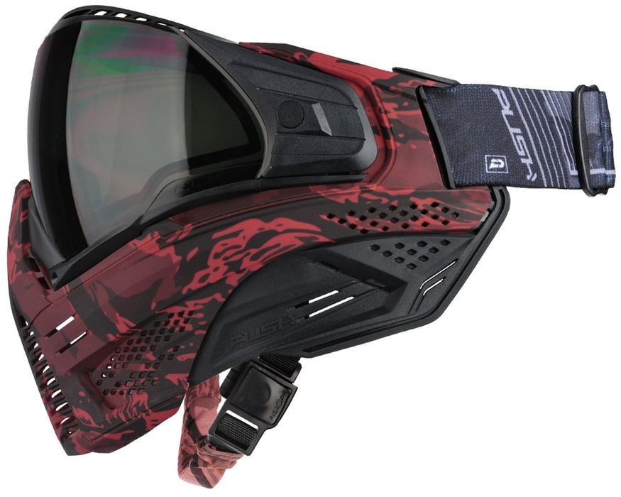 Push Unite Paintball Mask - Carbon Red