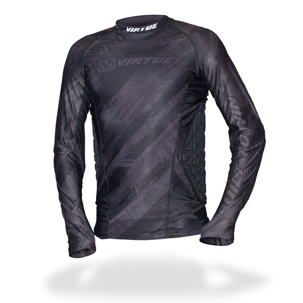 Virtue Breakout Padded Compression Long Sleeve Paintball Shirt - Black