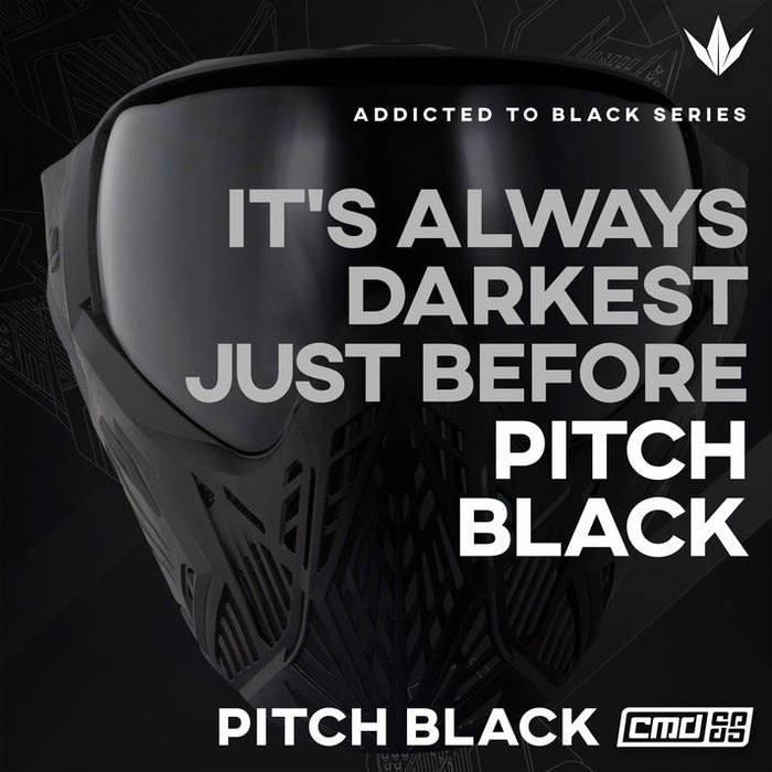 Bunkerkings CMD Paintball Mask - Pitch Black