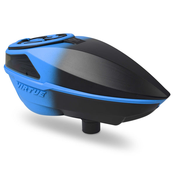 Virtue Spire V Paintball Loader - Cyan Black Fade