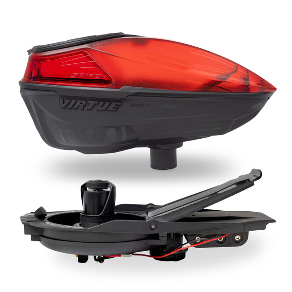 Virtue Spire V Paintball Loader - Dust Crystal Red Black