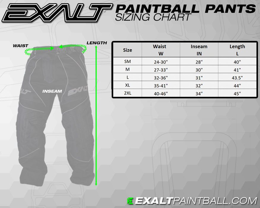 Exalt T4 Paintball Pants - Black/Gray