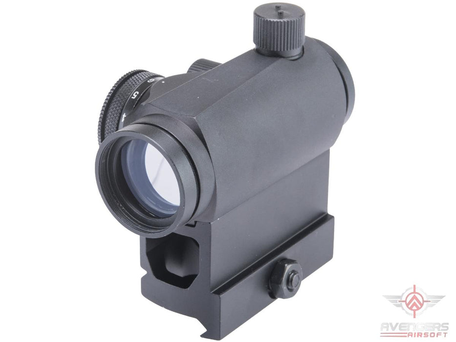 Avengers T1 Micro Reflex Red & Green Dot Sight / Scope w/ QD Riser (Color: Black)