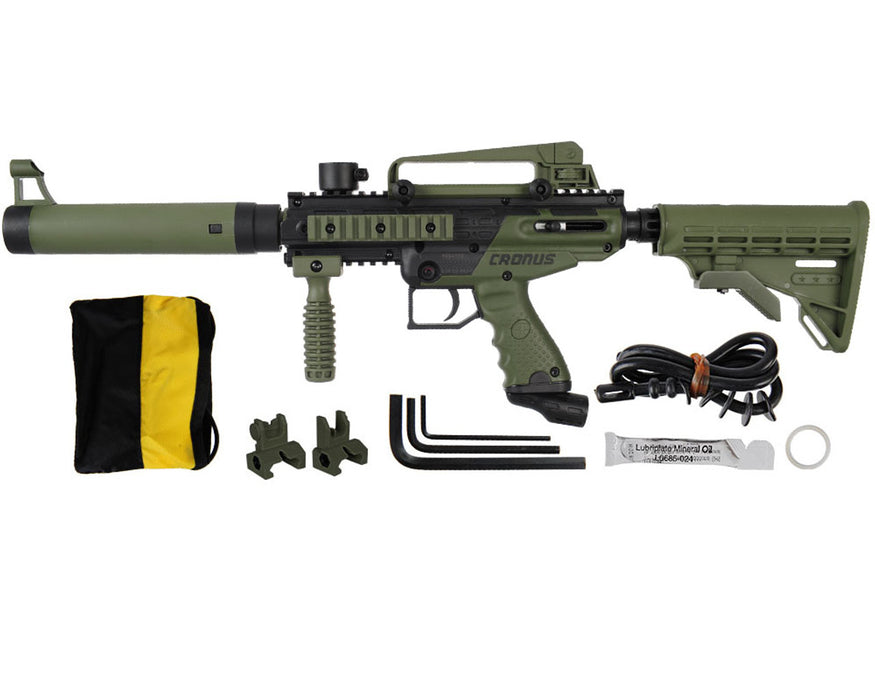 TIPPMANN CRONUS PAINTBALL GUN - TACTICAL EDITION - OLIVE/BLACK