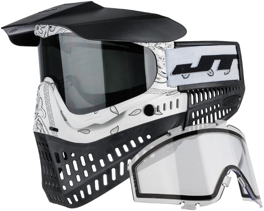 JT Bandana Series Proflex Paintball Mask - White