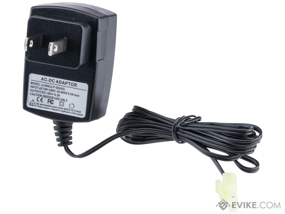 Standard 12V DC Wall Charger for Airsoft / RC NiCd & NiMH Batteries (Connector: Small Tamiya)