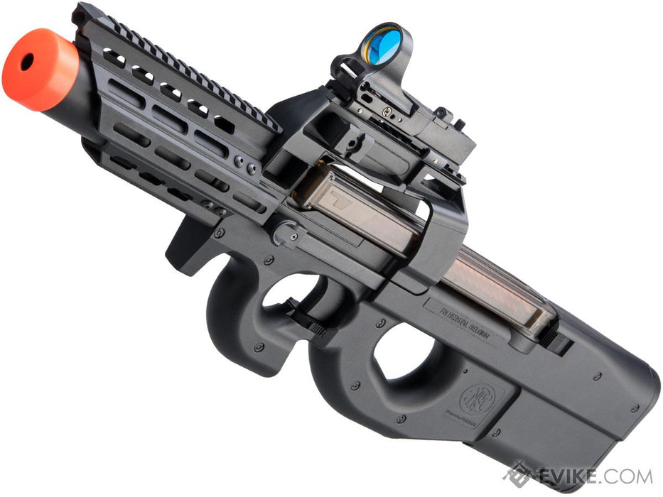 FN Herstal Licensed P90 RIS Airsoft AEG with Integrated Mock Suppressor