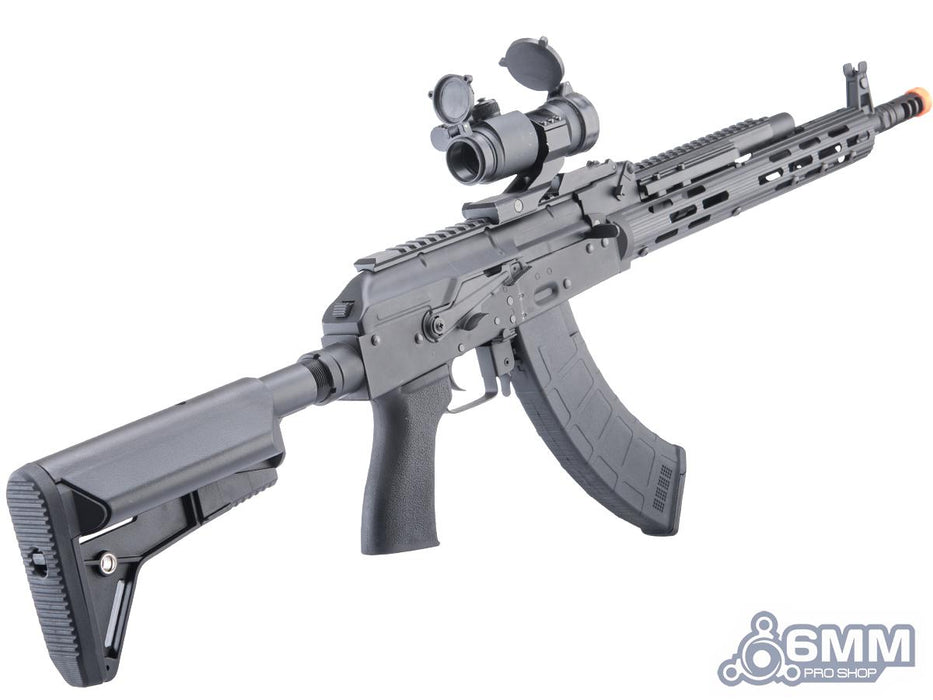 6mmProShop AK Spetsnaz Op. Airsoft AEG Rifle w/ Steel Receiver & M-LOK Handguard by CYMA (Color: Stamped Receiver)
