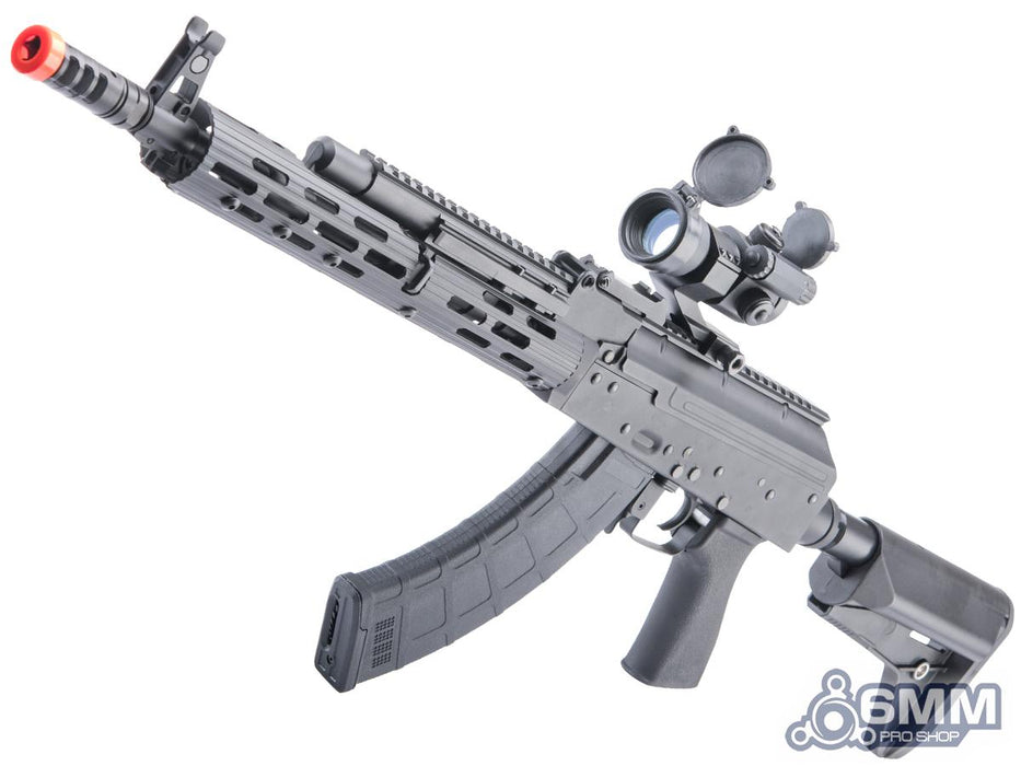 6mmProShop AK Spetsnaz Op. Airsoft AEG Rifle w/ Steel Receiver & M-LOK Handguard by CYMA (Color: Stamped Receiver)
