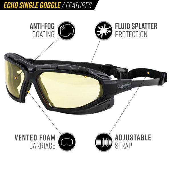 Valken Echo Airsoft Goggles w/Standard Lens