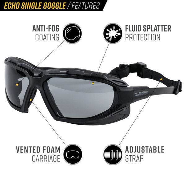 Valken Echo Airsoft Goggles w/Standard Lens