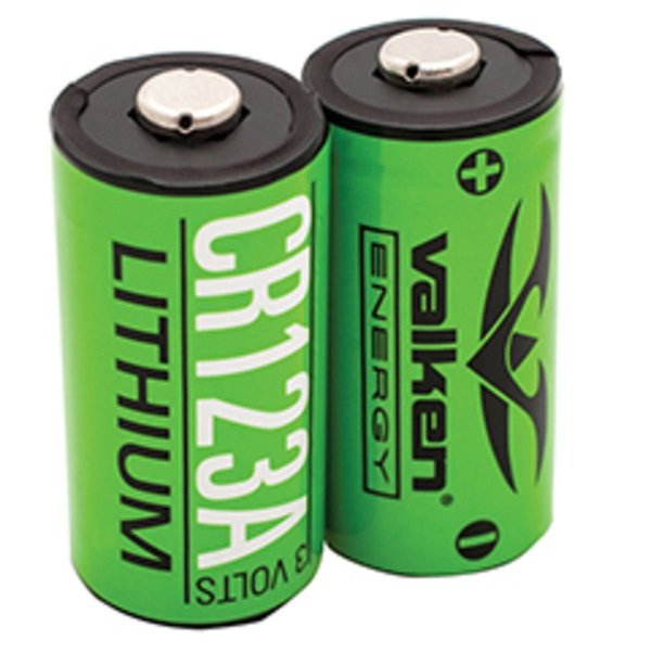 Valken Lithium 3V CR123A Battery - 2 Pack