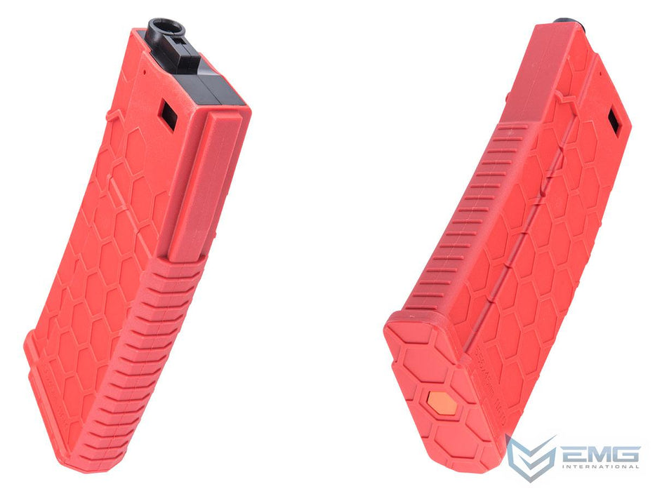 EMG x Hexmag Polymer 230rd Mid-Cap Magazine for M4 / M16 Series Airsoft AEG Rifles- Color Red