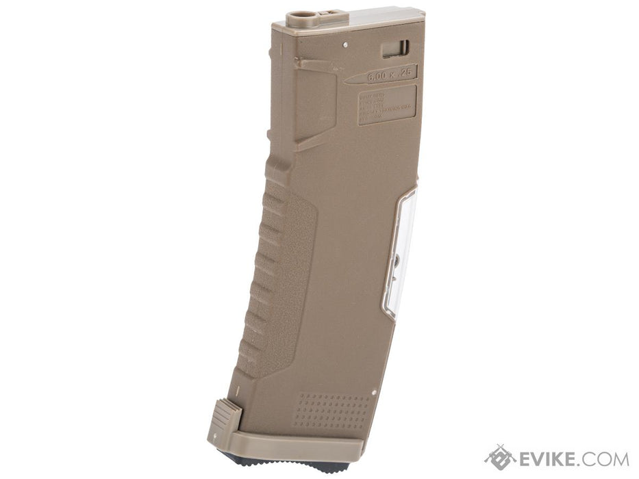 Evike BAMF GEN2 Polymer 190rd Mid-Cap Magazine for M4 Series Airsoft AEG Rifles-Tan