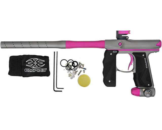 Empire Mini GS Paintball Gun w/ 2 Piece Barrel - Dust Gray/Dust Pink (17364)